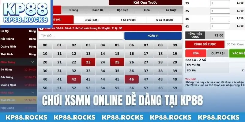 Chơi XSMN online dễ dàng tại KP88