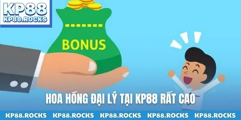 Hoa hồng đại lý tại KP88 rất cao