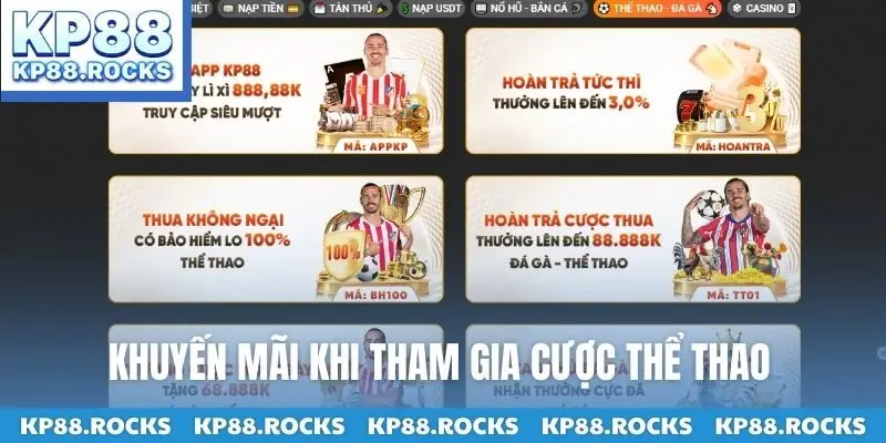 Khuyến mãi khi tham gia cược thể thao
