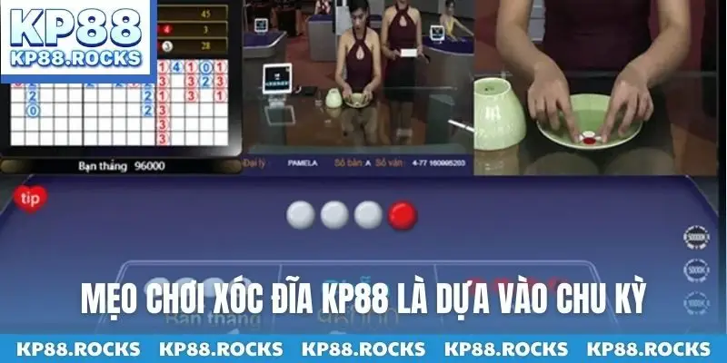 Mẹo chơi xóc đĩa KP88 là dựa vào chu kỳ