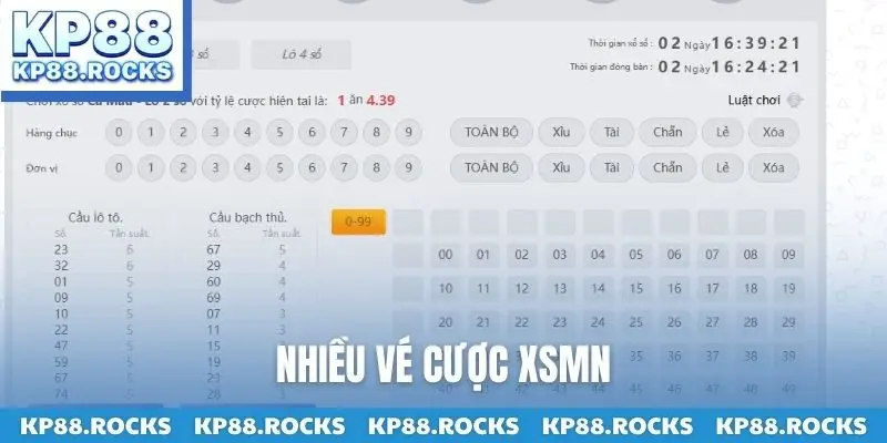 Nhiều vé cược XSMN