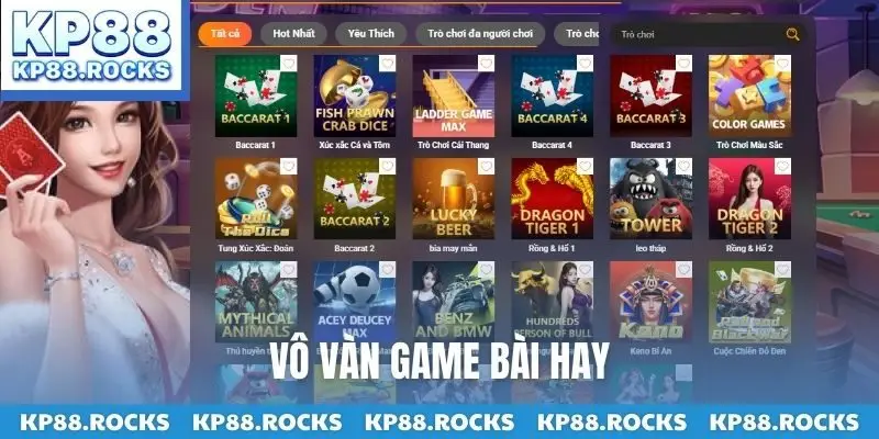 Vô vàn game bài hay